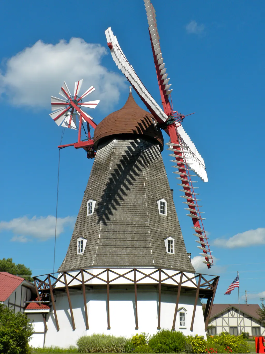 Den danske vindmølle fra Nørre Snede, som i dag står i Elk Horn i Iowa